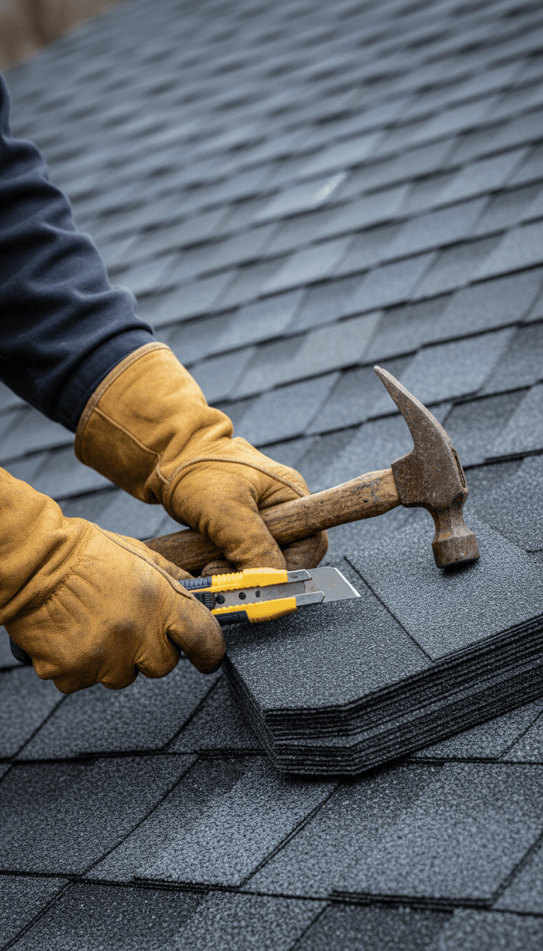Inspection of flat roof membrane in Chicago